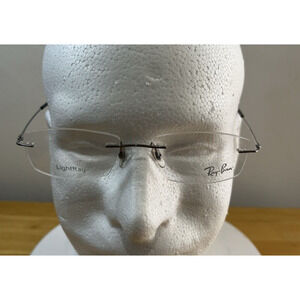 Glasses Ray Ban Light Ray Metallic Rimless Frames New